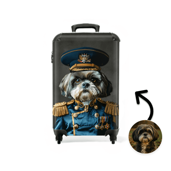 Brigadier in blauw uniform