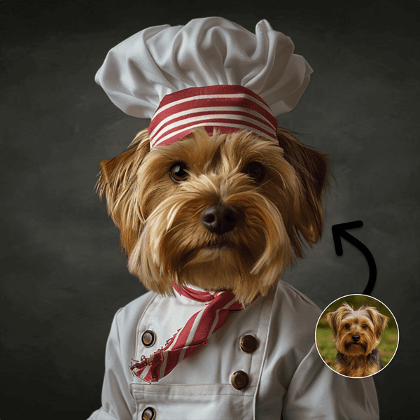 Chef in kokskleding