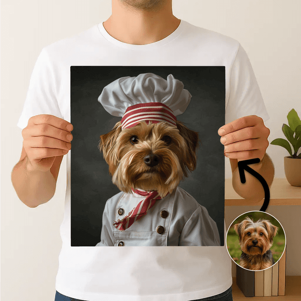 Chef in kokskleding