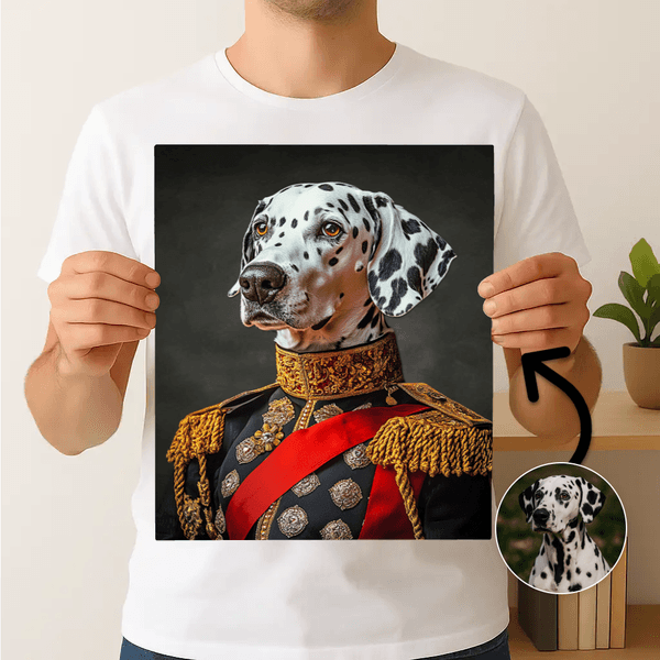 Generaal in parade-uniform