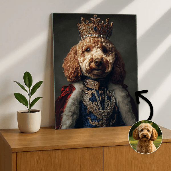 Heer in blauwe mantel