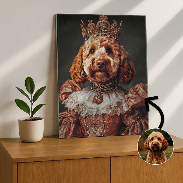 Koningin in baljurk