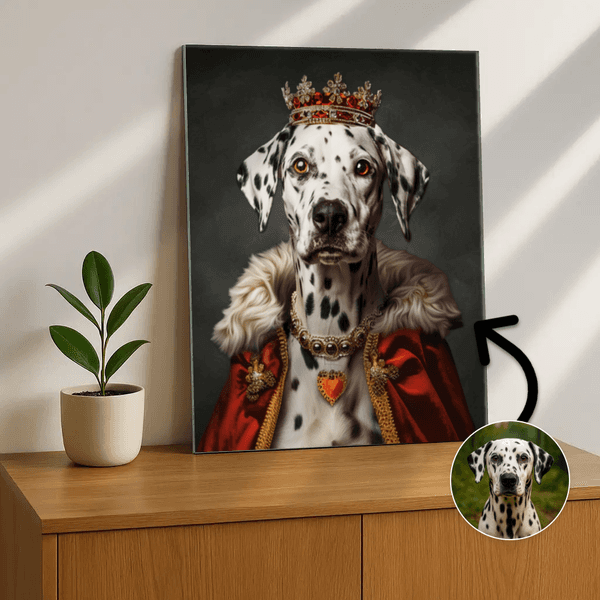 Prinses in fluwelen mantel