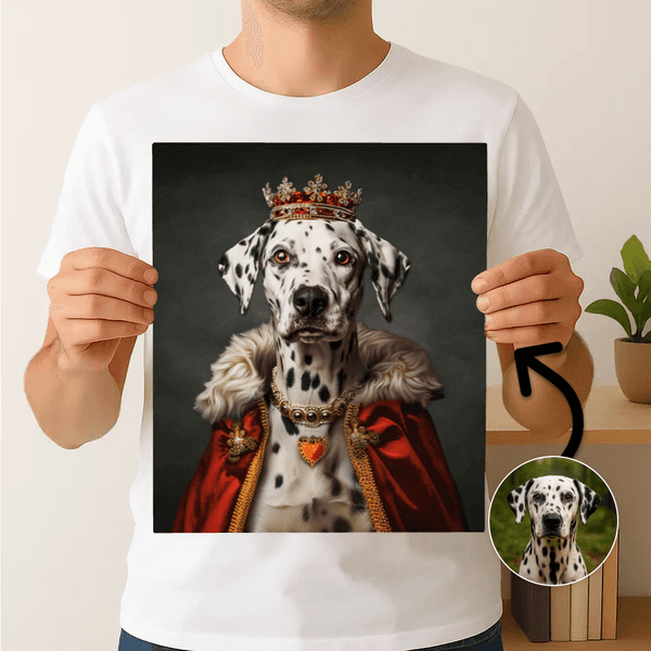 Prinses in fluwelen mantel