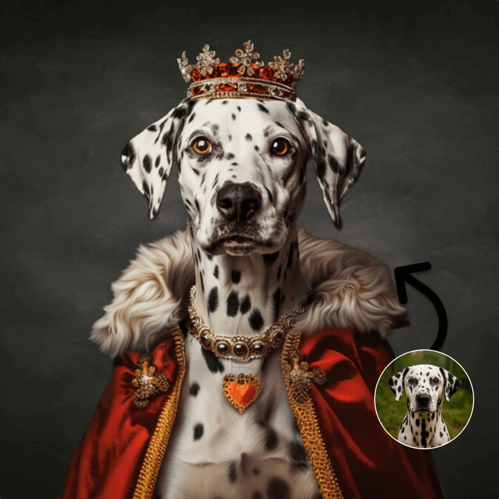 Prinses in fluwelen mantel