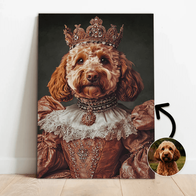 Koningin in baljurk