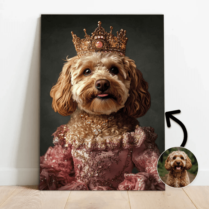 Prinses in roze jurk