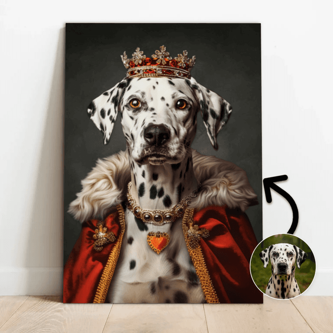 Prinses in fluwelen mantel